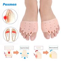 ☒❡ Pexmen 2Pcs Soft Gel Metatarsal Pads Toe Separator Ball of Foot Cushions Forefoot Pads for Diabetic Feet Blisters Forefoot Pain