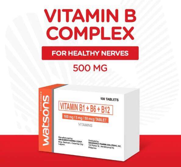 Watsons Vitamin B Complex 30 Tablets | Lazada PH