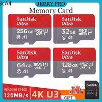 การ์ดโทรศัพท์มือถือ ❤Sandisk Ultra Micro SD Card เมมโมรี่การ์ด32GB64GB128GBClass10A1 ความเร็ว120MBsใช้ได้กับมือถือ คอมพิวเตอร์ memory card✸