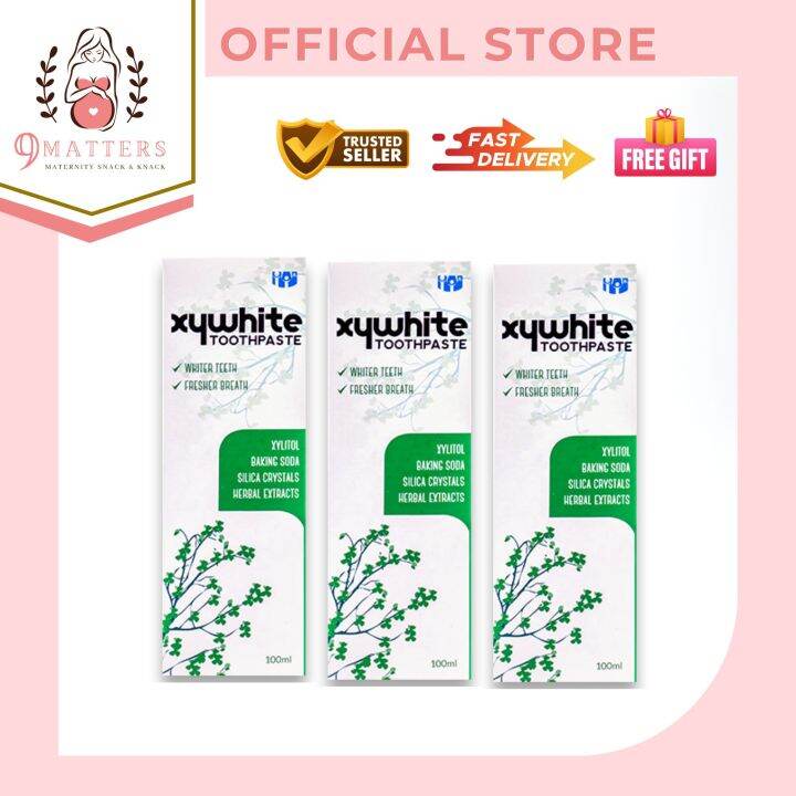 Xywhite Toothpaste 100ml Bundle of 3 I Whiter Teeth, Fresher Breath, w