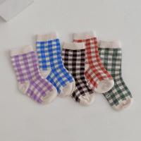 5 Pairslot Baby Boys Girls Cotton Plaid Socks Newborn Toddle Infant Kids Autumn Socks For 0-3 Year Children Socks