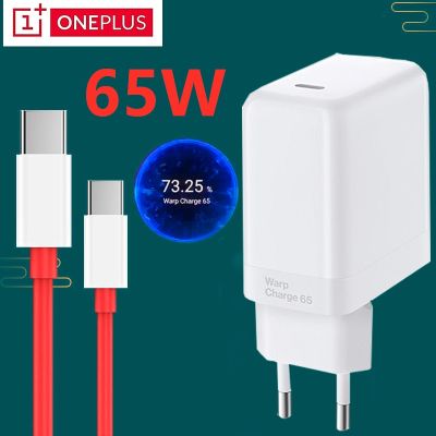 Original OnePlus Charger 65 Warp 65W Charger Fast Charge EU Dash Adapter 6A Cable For OnePlus 8t 9t 8 Pro 7 7t 6 6t 5t 5 Phone