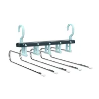 Cabinet Organizers Hangers for Clothes Rack Foldable Storage Items Linen Wall Dryer for Pants Wardrobe Clothesline Coat Hooks