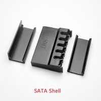 ₪┇ 30PCS/1LOT Pierce type female SATA PC computer ATX hard disk power connectors plastic shell with 180 or 90 degrees cap Housing