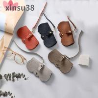 XINSU38กล่องแว่นตาแบบพกพากล่องใส่แว่นตาแบบแขวนเคสเก็บแว่นตาแว่นตาอ่านหนังสือสำหรับผู้ชายฝาครอบแว่นตาแว่นกันแดดกระเป๋าแว่นตาหนัง PU แว่นนิรภัย