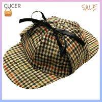 CBT สีกาแฟ หมวกกันลื่น ขนสัตว์18% Houndstooth หมวกเย็บปะขนสัตว์ ที่มีคุณภาพสูง หมวกก้างปลาคลาสสิก สำหรับผู้ชาย