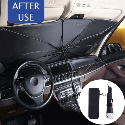 hot【DT】 Car Sunshades Umbrella Windshield UV Protection Parasol Interior Accessories for Shading