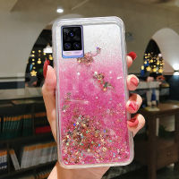 เคสสำหรับ VIVO V20 / VIVO V21 4G 5G,เคสโทรศัพท์ซิลิโคน TPU ใสแวววาวทรายไหลกลิตเตอร์