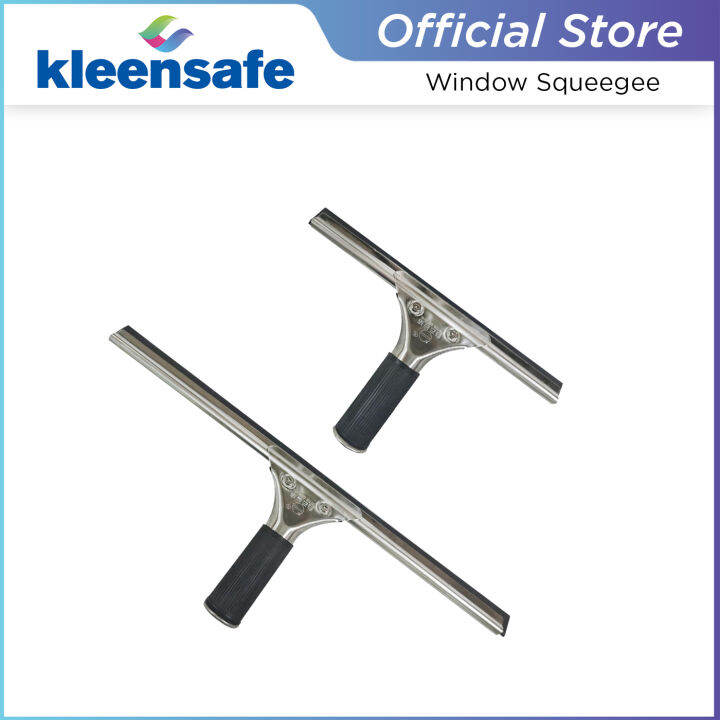 Kleensafe Window Squeegee Smudge Free Streak Free Stainless Handle With