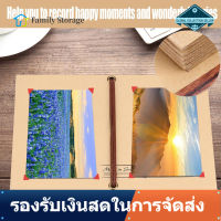 【ถูกๆ】Vintage DIY Scrapbook สไตล์หีบเพลงพับอัลบั้ม DIY รูปภาพสมุดภาพ Handmade หัตถกรรม - INTL