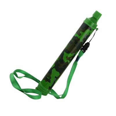 Survival Water Straw Portable Water Filter System Reusable Water Filter Portable Survival Gear Camping Water Purifying Device Portable Water Filter System Blocks 99.99 Microplastics presents