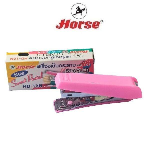 horse-ตราม้า-เครื่องเย็บกระดาษ-sweet-pasttel-hd-10n-สีพาสเทล-จำนวน-1-ตัว