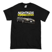 ผ้าฝ้ายแท้เสื้อยืดลําลอง แขนสั้น พิมพ์ลาย NightMyogi racing team Initial D JDM เข้ากับทุกการแต่งกาย สําหรับผู้ชาย 882319  8ONP