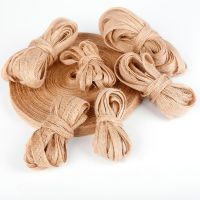 5Meter Natural Jute Burlap Ribbon Hemp Ribbon DIY Bag Material Vintage Wedding Decoration Gift Warrping Gift Wrapping  Bags