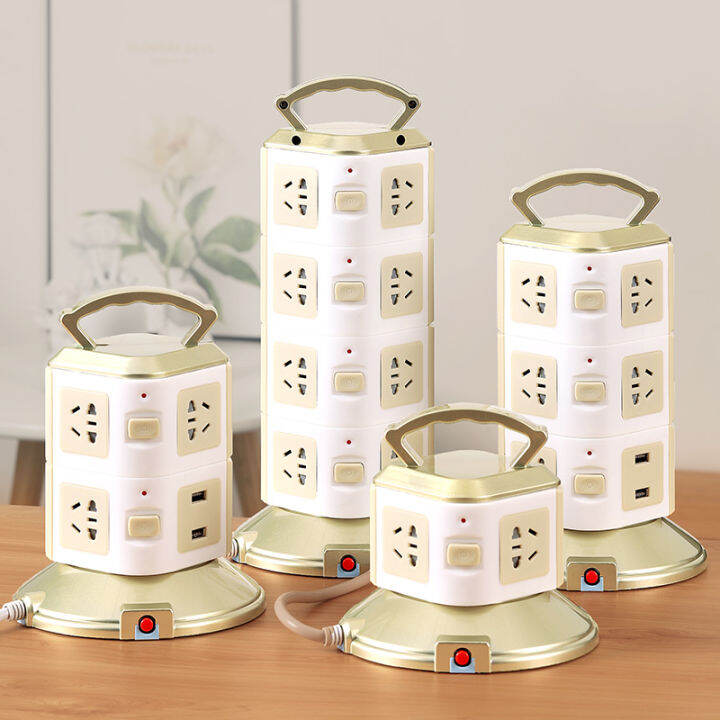 Home Standing Socket Panel Porous Power Strip MultiFunctional Power