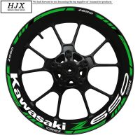 Kawasaki สติกเกอร์ Z650 17มอเตอร์ไซค์ Inch,สติกเกอร์ประดับล้อสะท้อนแสงกันน้ำขอบสติ๊กเกอร์พูลฟลาวเวอร์ทั้งชุดลายทางดัดแปลง