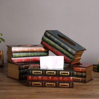 【jw】┋✿  Wood Book Tissue Rectangle Napkin Paper Holder Storage