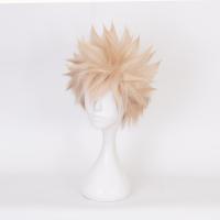 Anime My Hero Academia Baku No Hero Bakugou Katsuki Bakugo Short Linen Blonde Heat Resistant Cosplay Costume Wig