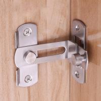 90 Degree Hasp Anti-rust Door Buckle Sturdy Door Latch High Hardness Locks Latch Safe Door Bolt Lock for Door Door Hardware Locks Metal film resistanc