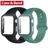 สายซิลิโคน + สายเคสสำหรับ Apple Watch 44Mm 40Mm 45 Mm 41Mm 49Mm 42Mm 38Mm 44 45 Mm Ultra Series 7 Se 3 4 5 6 8