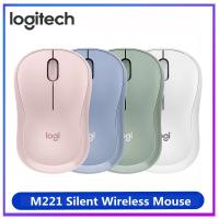 Original Logitech M221 Wireless Mouse Silent Mouse 3 Buttons 1000DPI With 2.4GHz Optical Computer Mice with USB Receiver Basic Mice