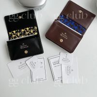 ?[100  Original] ? vivo Queen Mother Queen Large Capacity Vivienne Card Holder Saturn Logo Leather Business Card Holder Saturn Wallet