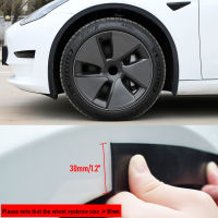 รถ Fender Flare Wheel Arch Wing Expander Eyebrow Protector Auto Mudguard Lip Body Cover Splash Guard สำหรับ Tesla รุ่น3 S X Y