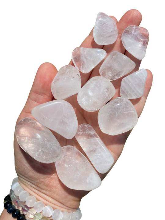 Batu Tumbled Kristal Quartz Bening (0.5 " - 1.5") Kristal Dan Batu ...