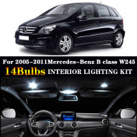 14pcs LED license plate bulb interior light Kit For Mercedes For 2005-2011Mercedes-Benz B class W245 B150 B160 B170 B180 B200