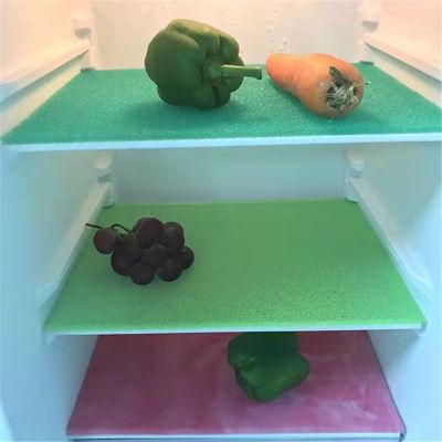 【YF】 1-10Pc Refrigerator Spong Pad Antibacterial Antifouling Mildew Moisture Washed Fridge Mat Cabinet Food Fresh Keeping