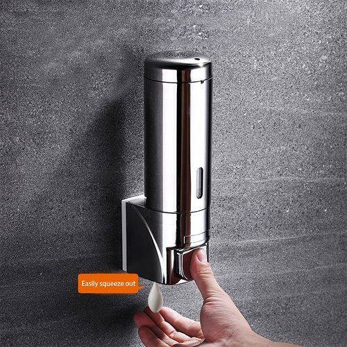 Soap Dispensers No-Drilling Shampoo Shower Dispenser 300ml Wall Mount ...