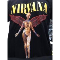 HGJ NR135 เสื้อยืดวงร็อค NIRVANA เนวานา เสื้อวง เสื้อยืดเนวานา เสื้อวินเทจ