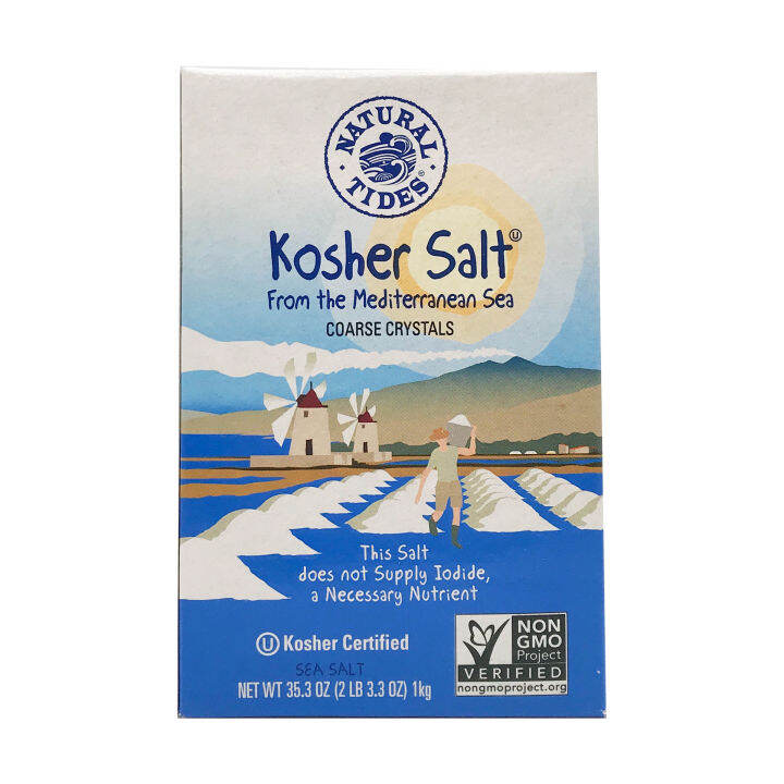 Mediterranean KOSHER SALT 1 kg Natural Tides Mediterranean Kosher Salt