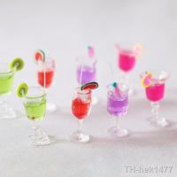 【hot】๑﹊┇  New 4Pcs/lot Dollhouse Miniature Fruit Cocktail Drinks Cup Kids Pretend Accessories