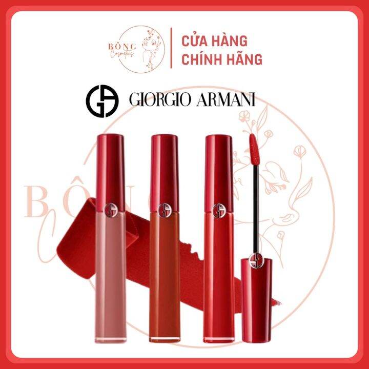 Son kem Giorgio Armani Lip Maestro màu Hot Full size và mini Son Giorgio  Armani chuẩn auth Bông-cosmestics 