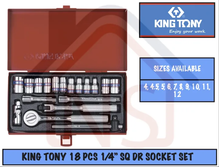 限定価格セール King Tony キングトニー 24 Piece 1 2 Dr 6 Point Socket Set Metal Box Appelectric Co Il