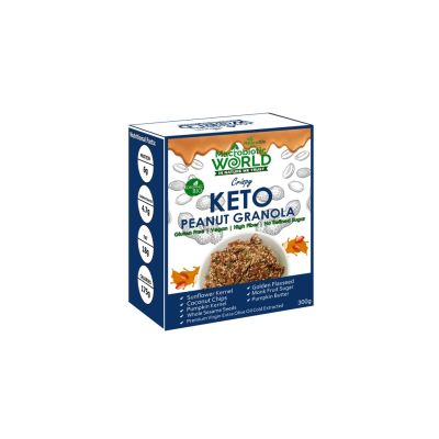 🌿Premium Organic🌿 GRANOLA Keto Peanut Granola ถั่วพี กราโนล่า คีโต 300g