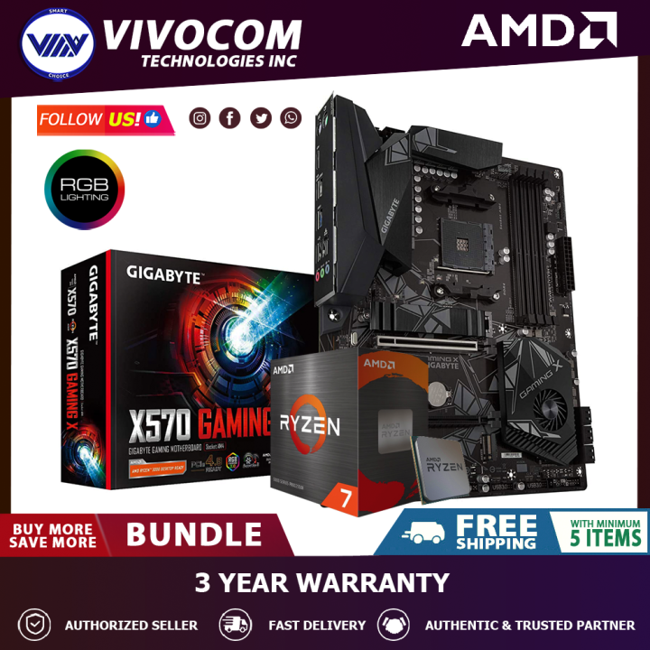 AMD Ryzen 7 5800X 3.8 GHz EightCore AM4 Processor With Bundle Gigabyte