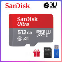 SanDisk การ์ดความจำไมโครการ์ด SD 512GB 16GB 32GB 64GB 128GB การ์ดความจำ256GB 32GB ความเร็วสูงบัตร TF กล้องวงจรปิดพิเศษ16GB 64GB ความเร็วสูงมือถือการ์ดความจำกล้องติดรถยนต์256GB การ์ดขยายไมโครการ์ด Sd