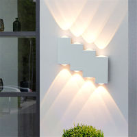 4W 6W 8W LED Outdoor Waterproof Wall Lamp Modern Indoor LED Aluminum Sconce Porch Garden Lamp Balcony Aisle Corridor Wall Light