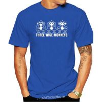 Three Wise Monkeys Fable Tale See Hear Speak No Evil Mens Womens Kids T-Shirt Fashion Men Fashion T Shirts Printed  VKWD