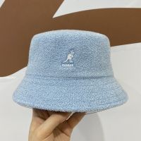 KANGOL หมวกปักลายผ้าเทอร์รี่,หมวกชาวประมงหมวกหมวกกันแดดแฟชั่นสำหรับทั้งหญิงและชายนักเรียนฤดูใบไม้ผลิและฤดูร้อน