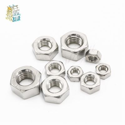 50pcs/lot Stainless steel hex nut Inch Thread UNC hex nut 2 -56 4 -40 6 -32 8 -32 10 -24 1/4-20 5/16-18 3/8-16 7/16-14 1/2-13