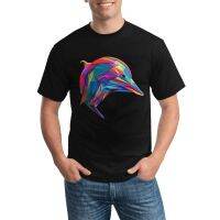 Dolphin T-Shirts Paper Art Geometric Hip Hop 100 Cotton T-Shirt Crew Neck Graphic Emo Tees Original Plus Size Clothing