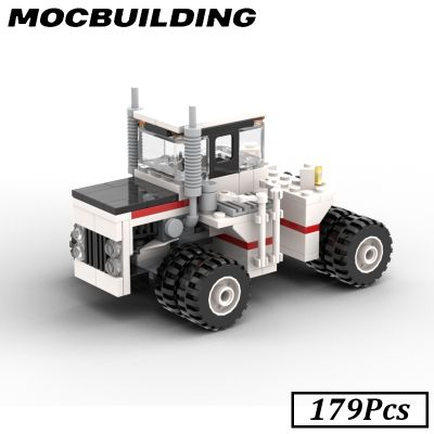 ✜ jiozpdn055186 Blocos trator fazenda cidade carro veículo tijolos construção brinquedos educativos clássicos para crianças presente
