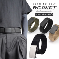 BornToBelt เข็มขัดผ้าไนลอนแท้ หัวโลหะ Auto-Lock รุ่น Rocket