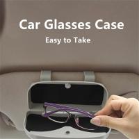 【cw】 Car Sunshade Storage Sunglasses Holder Interior Glasses Card Mount Support Accessories