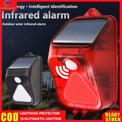 LeadingStar RC Authentic Solar Alarm Light 3 Modes Ip65 Waterproof Remote Control Sensor Burglar Alarm Wall Lamp For Driving Wild Animal