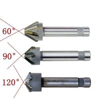 Yg8อัลลอยด์ Chamfering Cutter Straight Shank 60องศา90องศา16มม. 20มม. 25มม. Milling Cutter พร้อม Carbide Countersinks