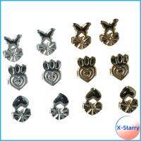 X-STARRY 6 Pairs รูปหัวใจ ต่างหูยกกระชับ มงกุฎมงกุฎดอกไม้ รูปทรงผีเสื้อ ปรับได้ปรับได้ อุปกรณ์เสริมเสริม โลหะผสมอัลลอยด์ ต่างหูหลังปลอดภัย สำหรับเครื่องประดับต่างหู